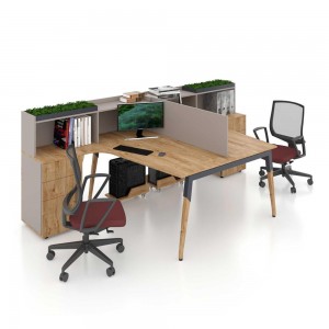 Офисный стол на 2 человека с перегородкой Co_d 35-9
